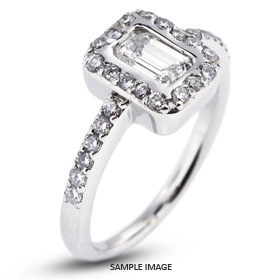 14k White Gold Semi-Mount Engagement Ring with Diamonds (0.65ct. tw.)