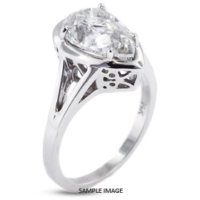 Cocktail Ring Prong Setting in Platinum
