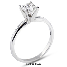 Platinum  Classic Style Solitaire Ring with 1.01 Carat I-VS2 Square Radiant Diamond