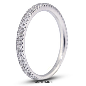 18k White Gold Nouveau Band 0.40 carat total F-VS2 Round Brilliant Diamond