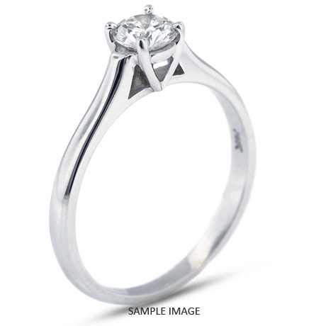Platinum Cathedral Style Solitaire Ring With 0 73 Carat H Si1 Round Platinum Cathedral Style Solitaire Ring With 0 73 Carat H Si1 Round Diamond