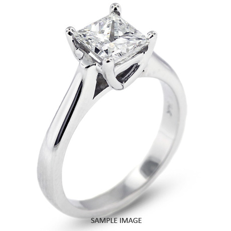 Platinum Cathedral Style Solitaire Ring With 1 52 Carat E Vs2 Square Platinum Cathedral Style Solitaire Ring With 1 52 Carat E Vs2 Square Radiant Diamond