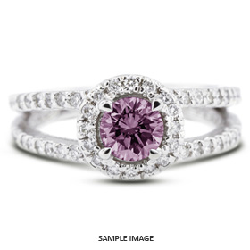 14k white gold split shank engagement ring with 149 total carat purple si1 round diamond from diamond traces - Purple Wedding Rings 14k white gold split shank engagement ring with 149 total carat purple si1 round diamond from diamond traces - Purple Wedding Rings